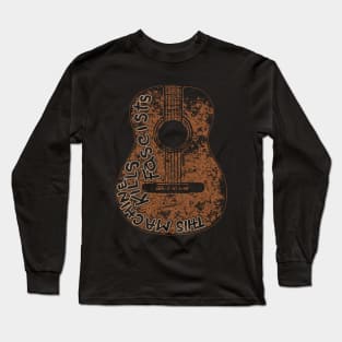 Woody's Machine Long Sleeve T-Shirt